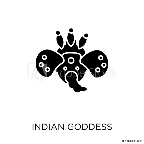 500x500 Indian Goddess Icon Indian Goddess Symbol Design From India