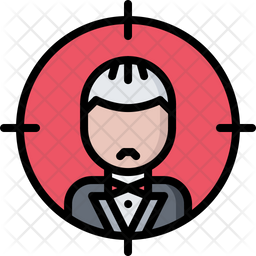 256x256 Target Godfather Icon Of Colored Outline Style