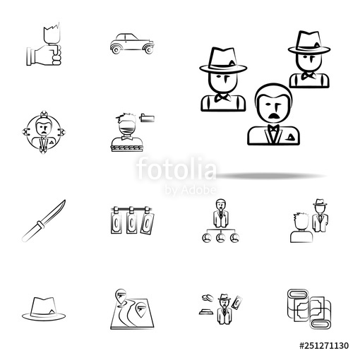 500x500 Gang, Criminal, Godfather, Mafia Icon Mafia Icons Universal Set