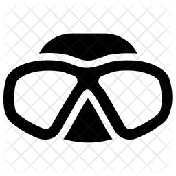 256x256 Swimming Goggles Icon Of Glyph Style