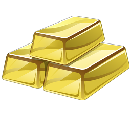 256x256 Gold Bars Icon Png