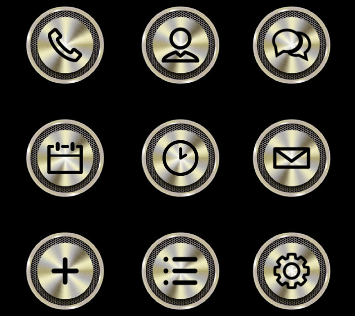 Gold Chrome Icon at Vectorified.com | Collection of Gold Chrome Icon ...