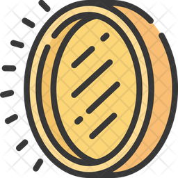 256x256 Gold Con Of Colored Outline Style