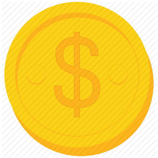 512x512 Coin, Currency, Dollar, Gold, Sign, Us Icon