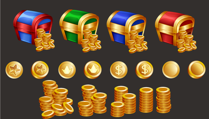 700x400 Gold Coins Icons Gamedev Market