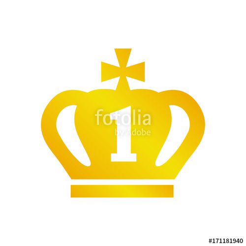500x500 Gold Crown Icon Place Stock Image And Royalty Free Vector