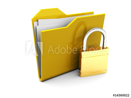 500x375 Folder Icon And Lock