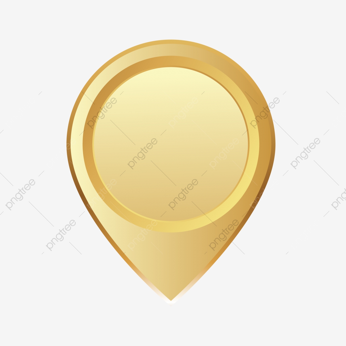 1200x1200 Location Gold Icon Vector, Location, Clipart, Landmark Png