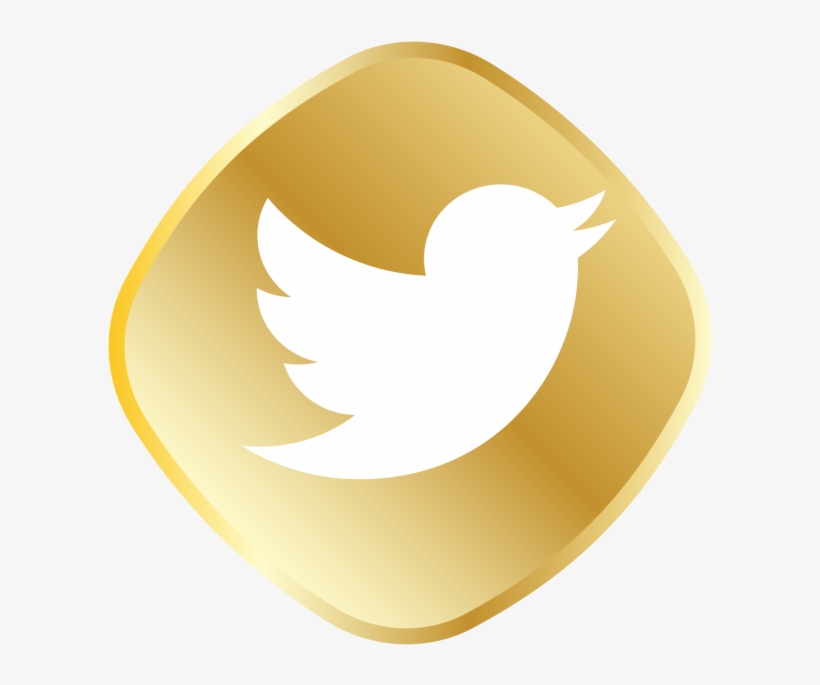 820x685 Golden Twitter Icon, Royal, Golden, Icon Set Png