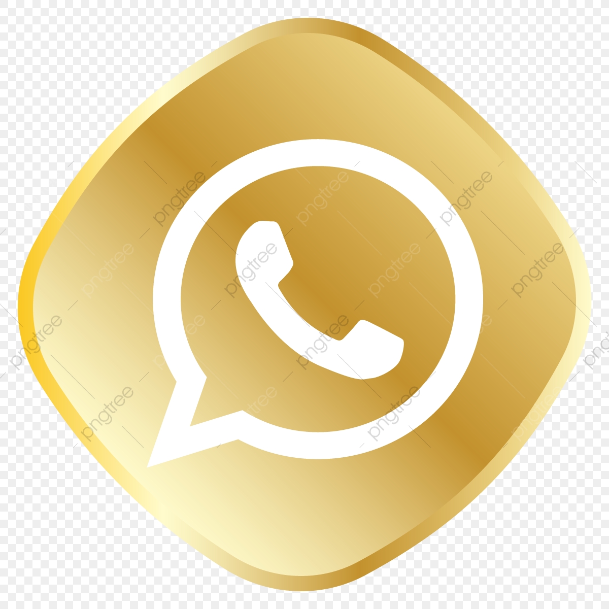 1200x1200 Golden Whatsapp Icon Whatsapp Logo, Royal, Golden, Icon Set Png
