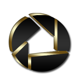 256x256 Black And Gold Icon