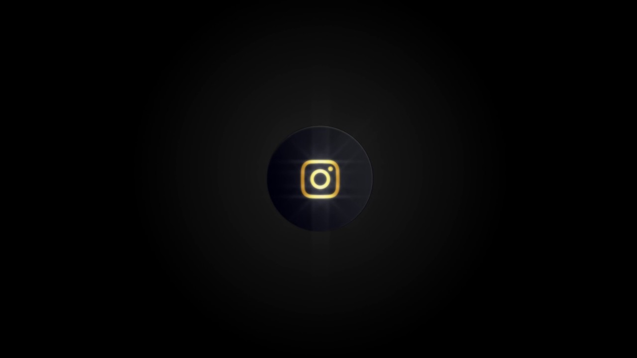 1280x720 Gold Premium Instagram Icon