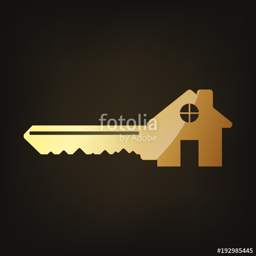 Gold Key Icon Vector Illustration Stock Image And Royalty Free 500x500 Gold Key Icon Vector Illustration Stock Image And Royalty Free