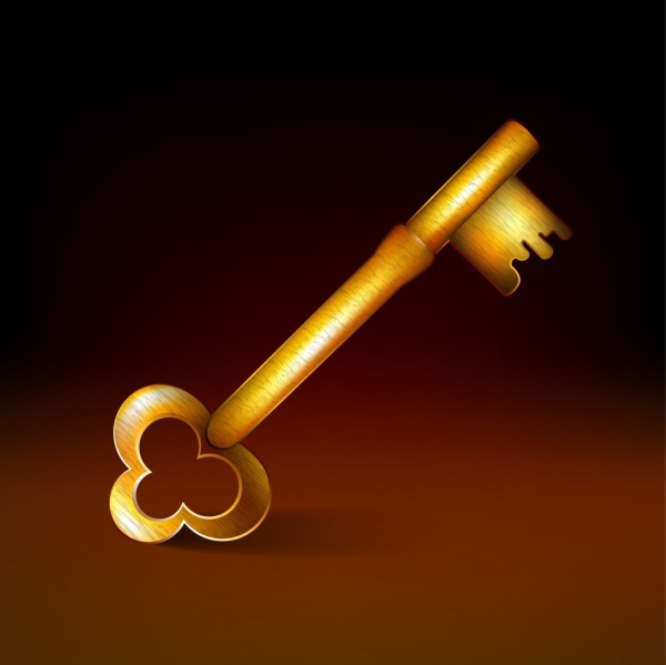 Golden Key Icon Shiny Design Free Vector In Adobe Illustrator 600x599 Golden Key Icon Shiny Design Free Vector In Adobe Illustrator