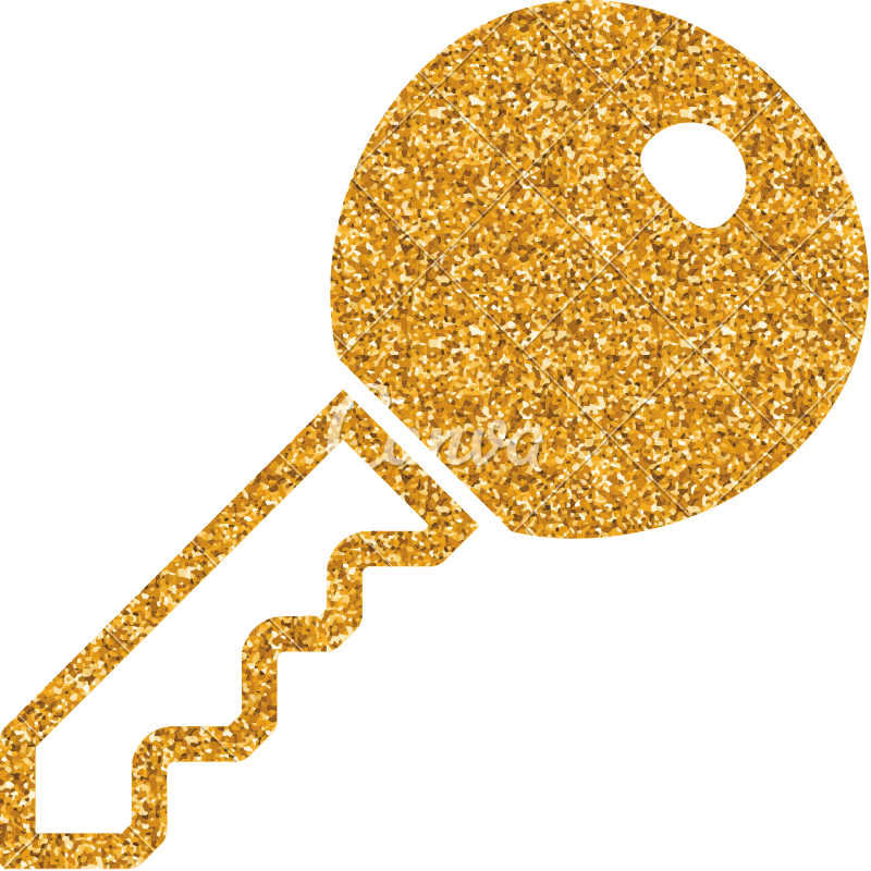 Key Gold Glitter Icon 800x800 Key Gold Glitter Icon