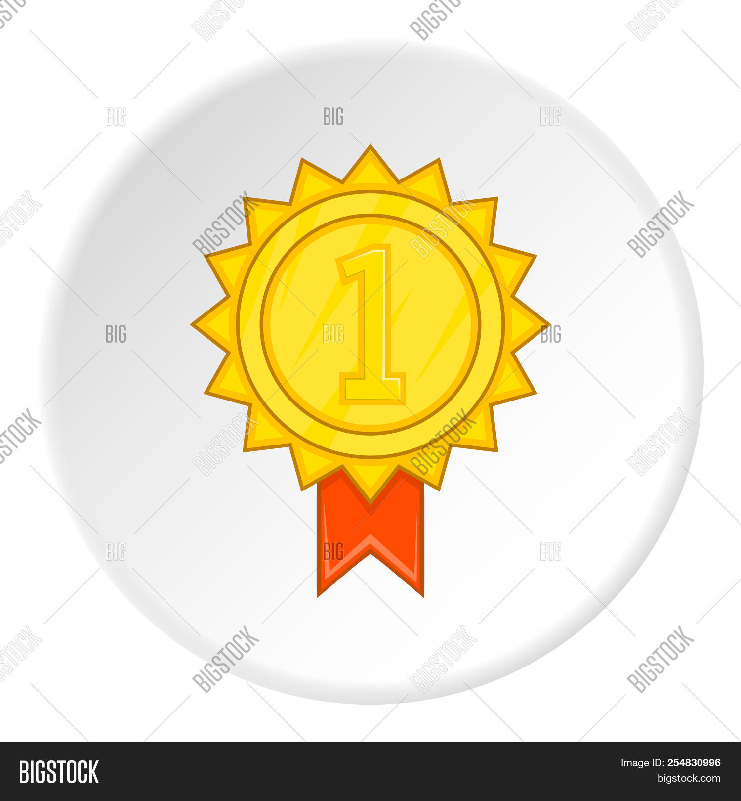 1500x1620 Gold Medal Icon Cartoon Illustration Of Gold Medal Icon Image