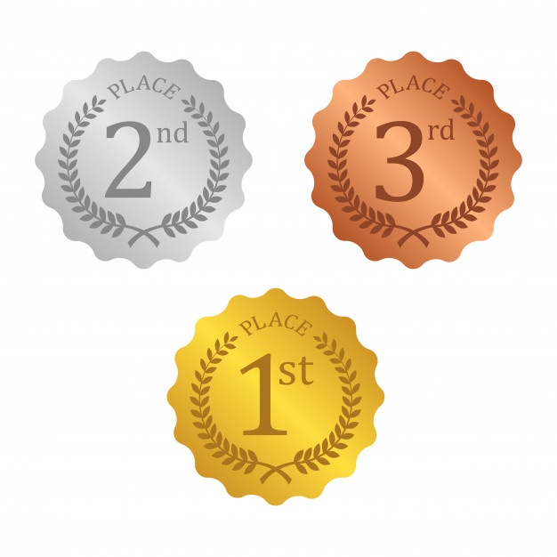 626x626 Gold Silver And Bronze Medal Icon Vector Premium Download