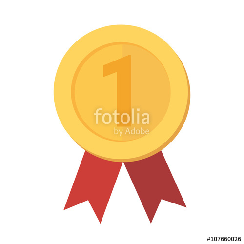 500x500 Vector Gold Medal Icon Stock Image And Royalty Free Vector