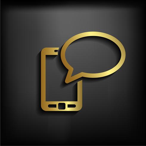 black and gold google chrome logo phone