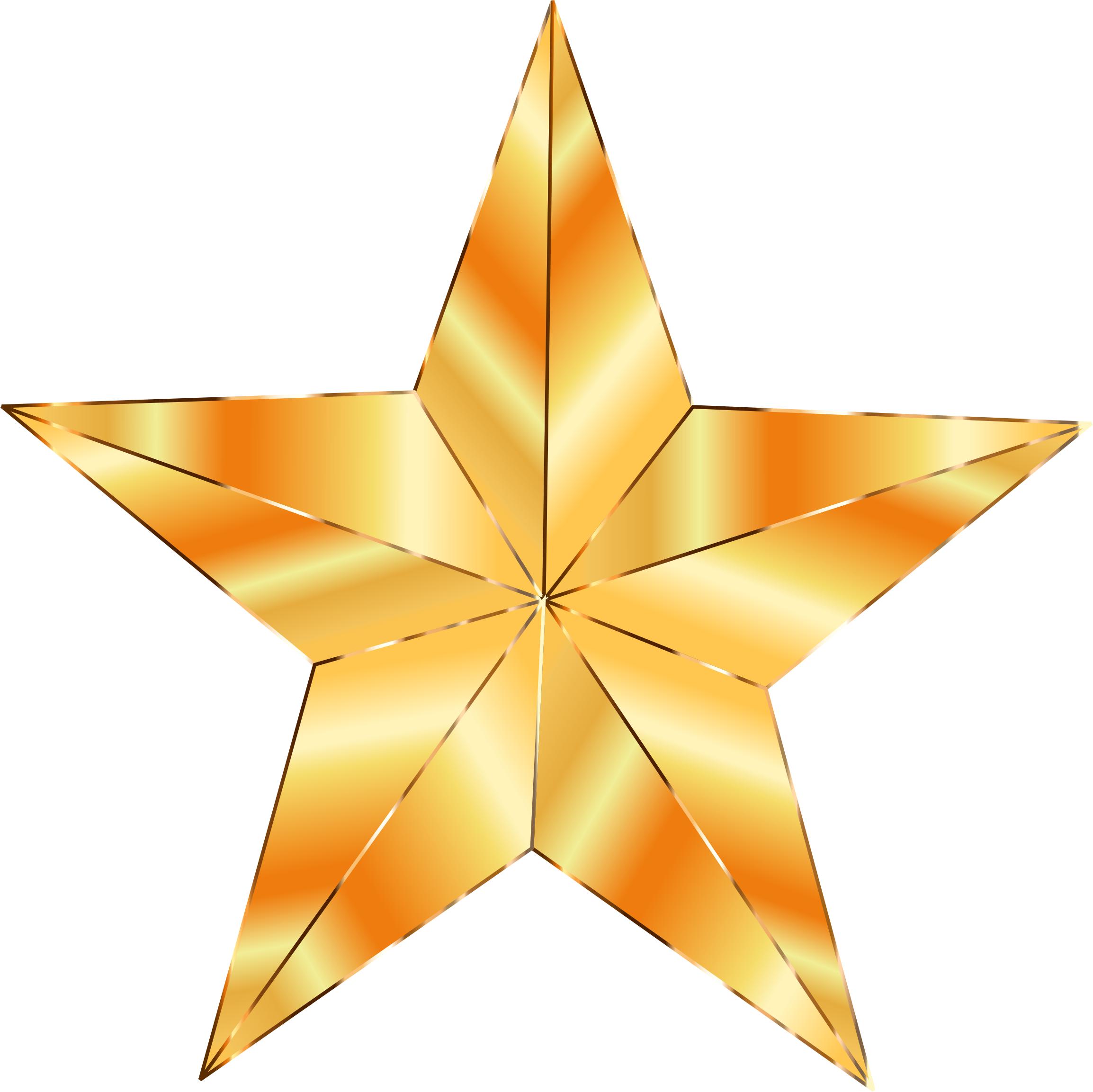 2308x2306 Golden Star Icons Png