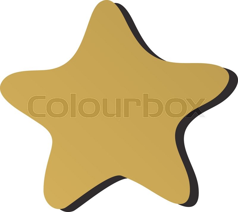 800x713 Golden Star Icon Sign Rating Award Stock Vector Colourbox