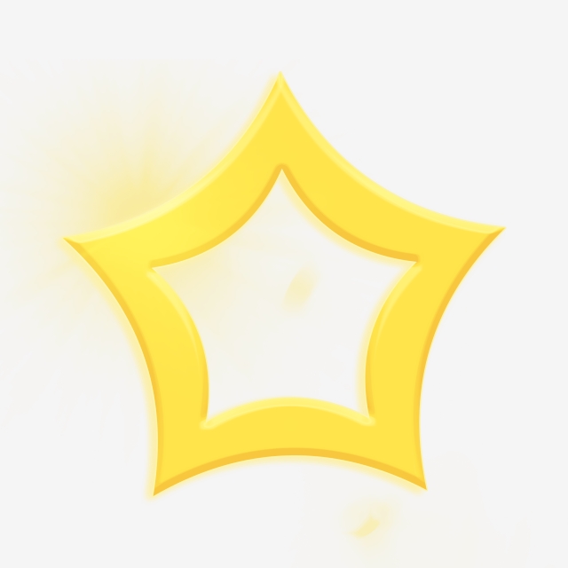 640x640 Star Stereoscopic Three Dimensional Stars Gold Stars, Icon, Star