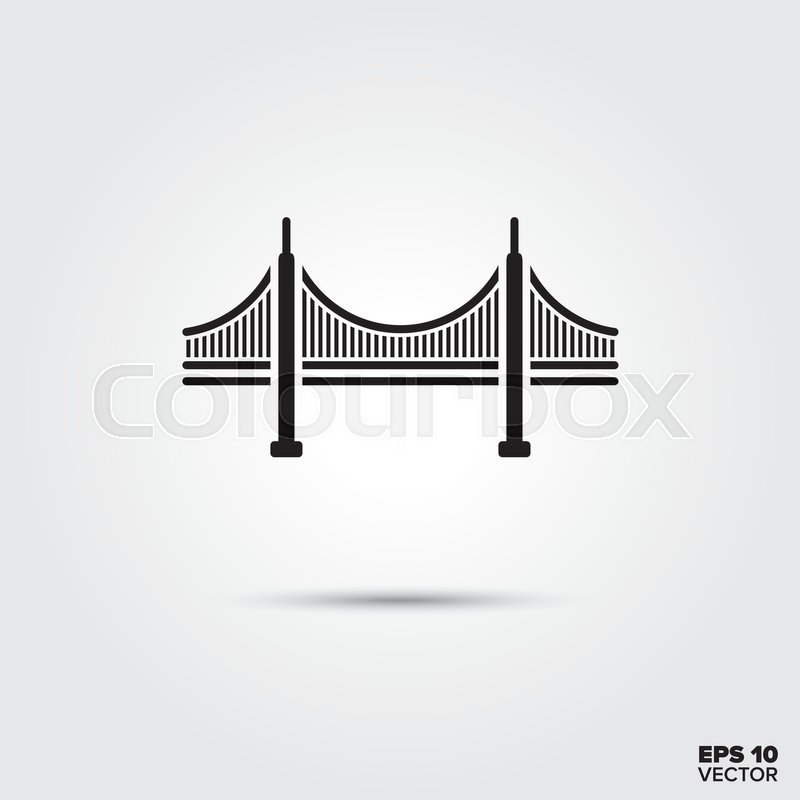 800x800 Golden Gate Bridge, San Francisco, Stock Vector Colourbox
