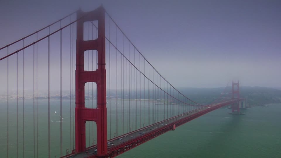 960x540 Golden Gate Bridge Bay San Francisco Hd Stock Video