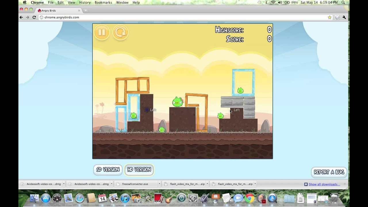 1280x720 Angry Birds