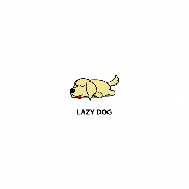 626x626 Lazy Golden Retriever Puppy Sleeping Icon Vector Premium Download