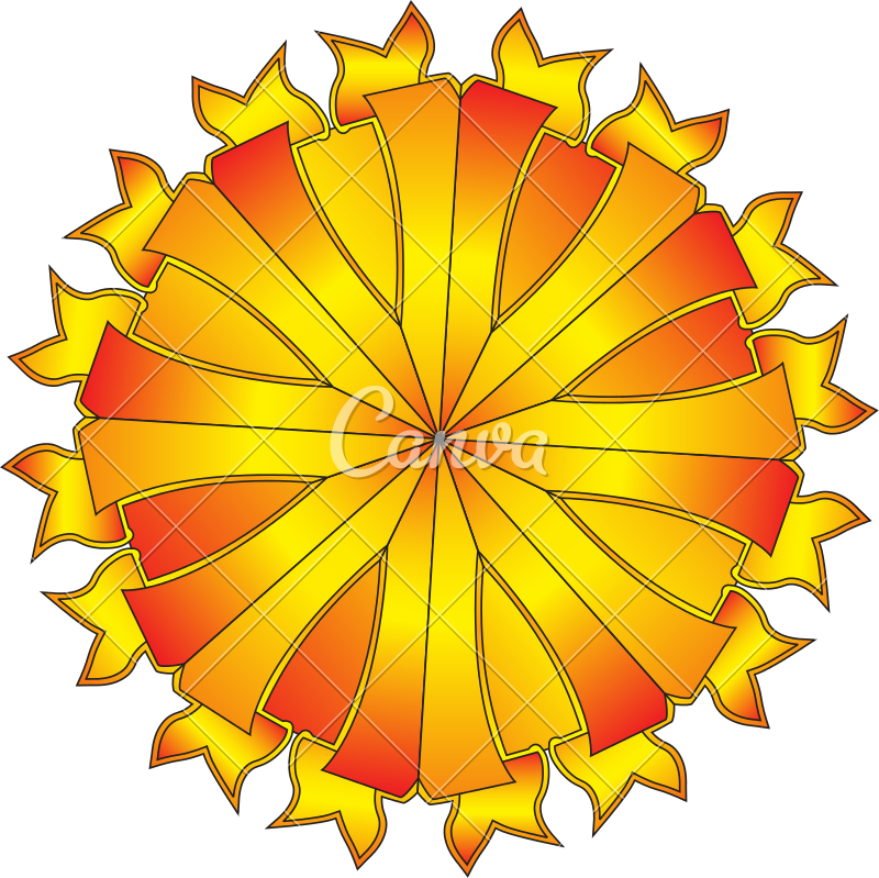 800x799 Golden Sun Ornament Icon