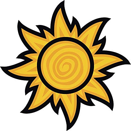 425x425 Ew Designs Yellow Tangled Style Golden Sun Icon Vinyl