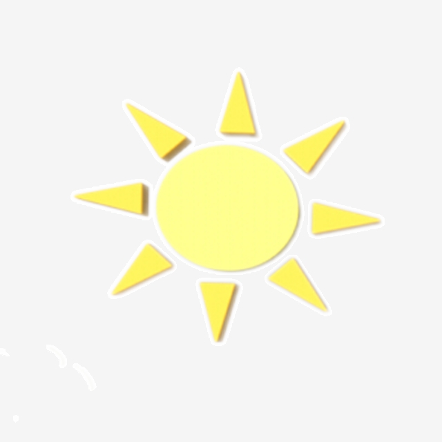 640x640 Cartoon Sun Little Sun Golden Sun Sun Icon, Golden, Sun Icon