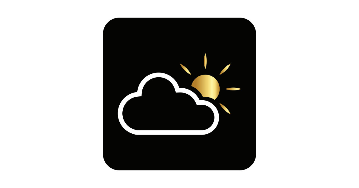 1200x630 Clouds And Golden Sun Icon