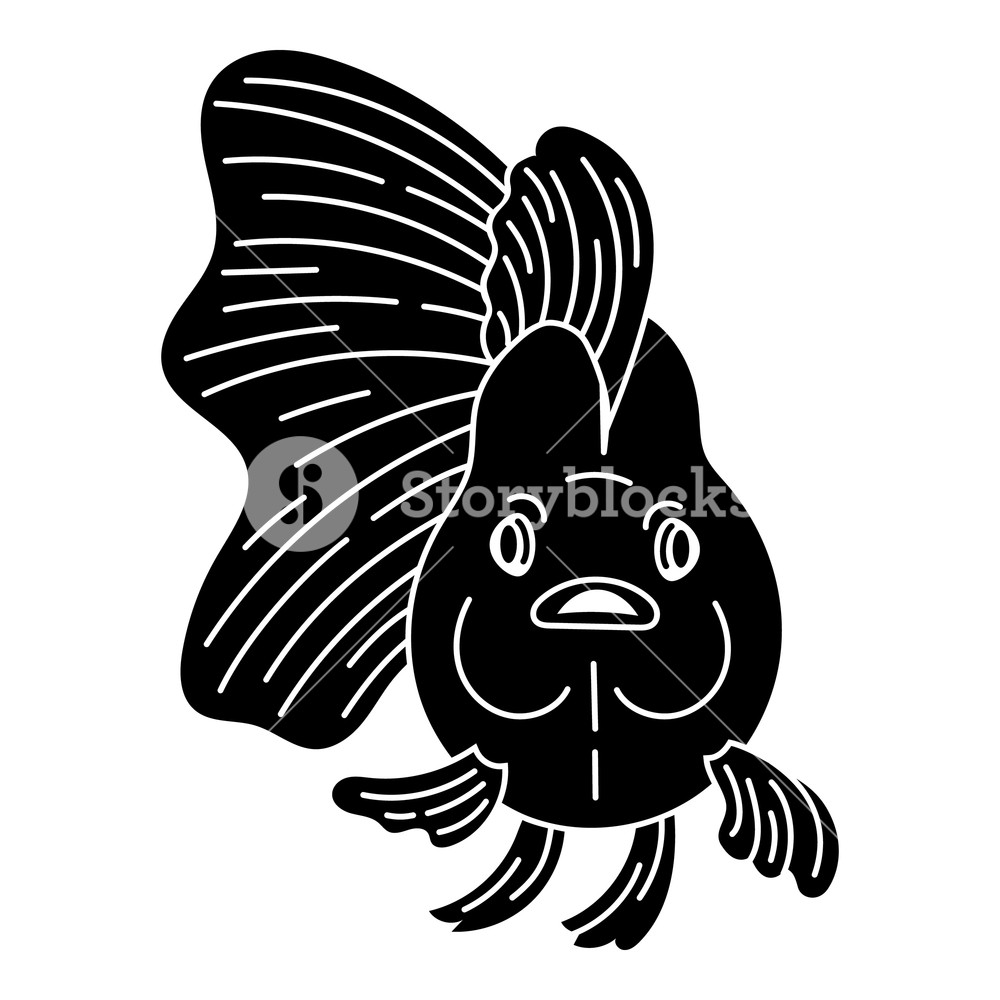1000x1000 Front Of Goldfish Icon Simple Illustration Of Front Of Goldfish