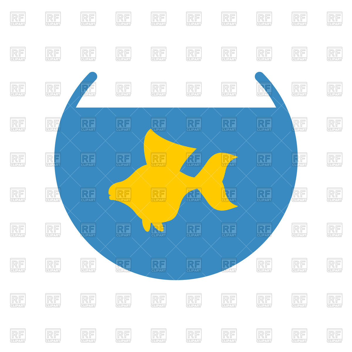 1200x1200 Goldfish In An Aquarium Icon Vector Image Of Icons And Emblems