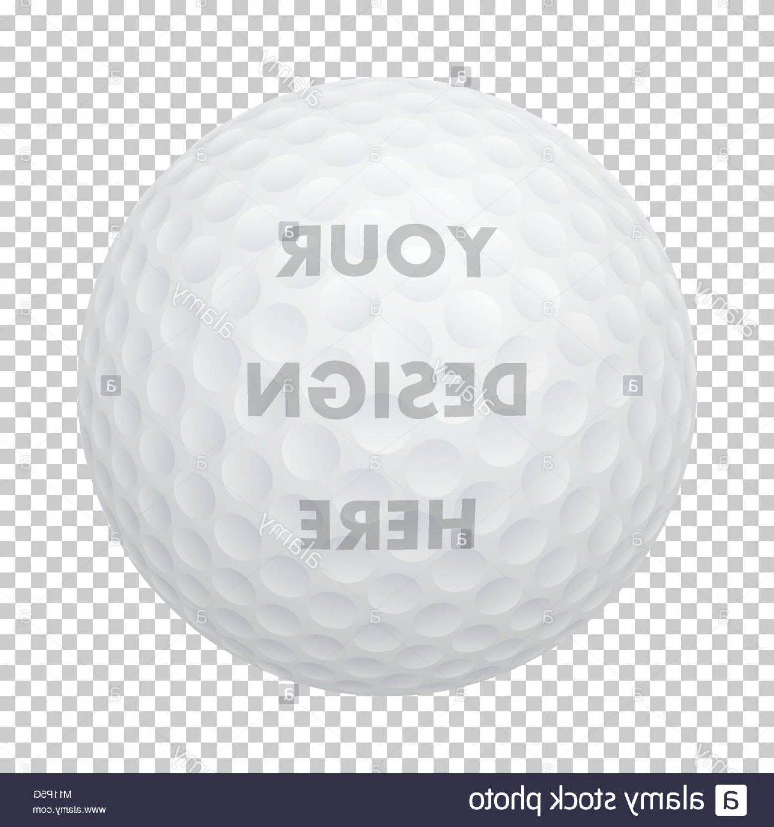 1560x1668 Stock Photo Vector Realistic Golf Ball Icon Closeup Isolated