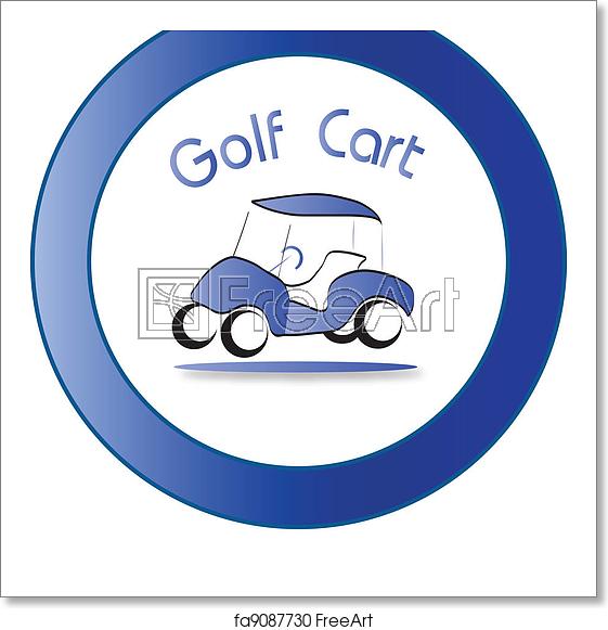 561x581 Free Art Print Of Golf Cart Icon Freeart