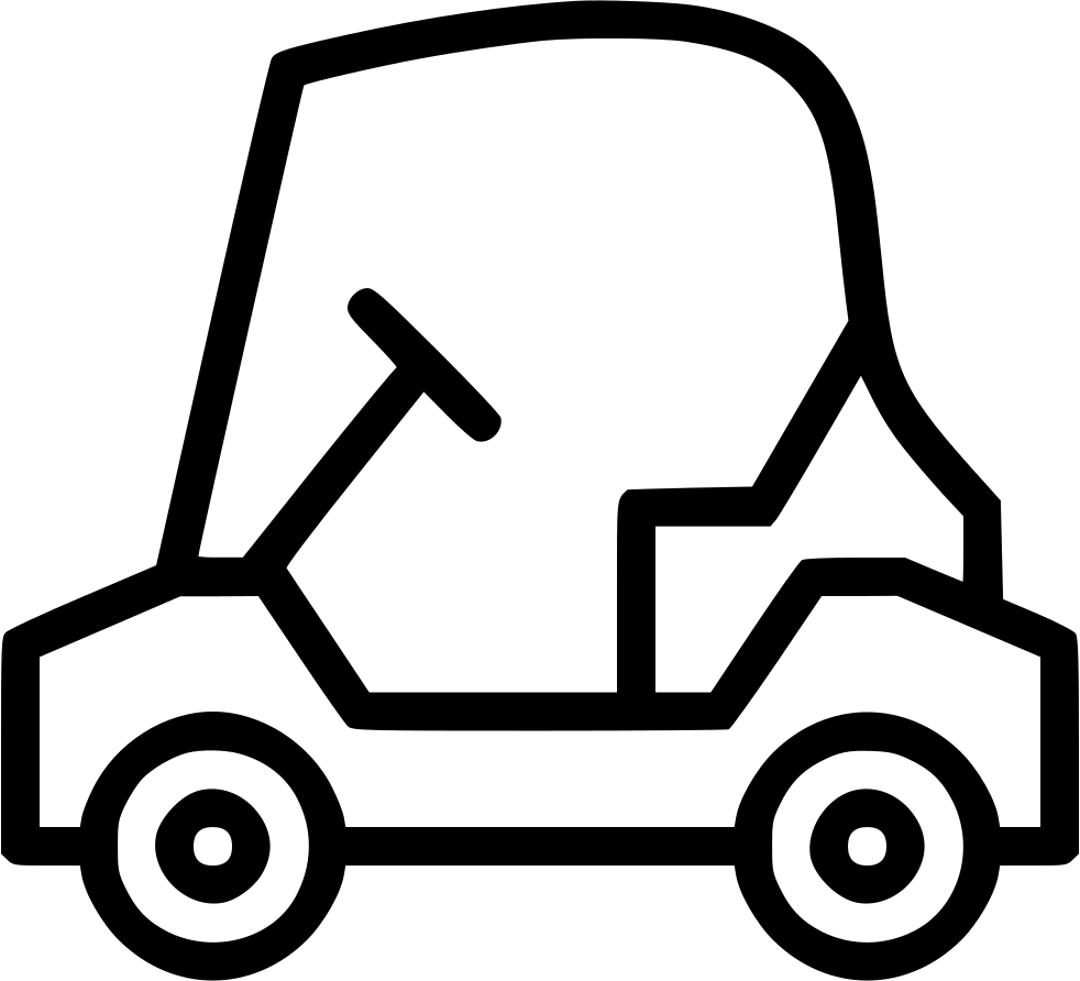 982x892 Golf Cart Car Electric Png Icon Free Download