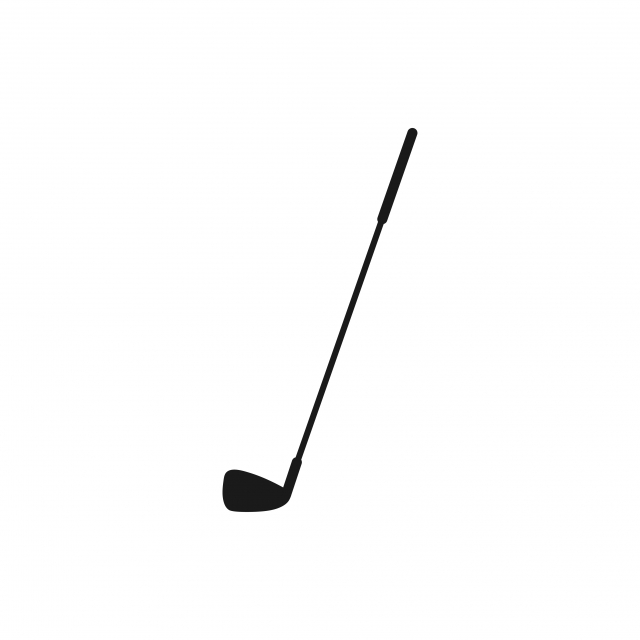 640x640 Golf Sport Vector Graphic Design Inspiration, Black Golf Club
