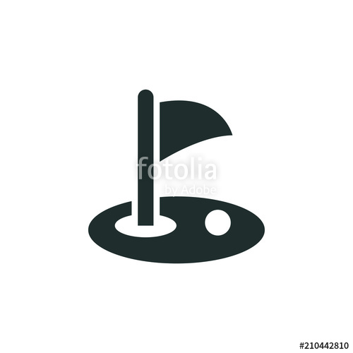 500x500 Golf Course Icon Stock Image And Royalty Free Vector