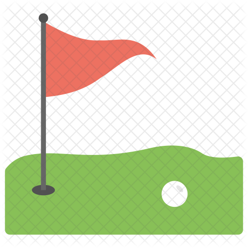 512x512 Golf Course Icon Of Flat Style