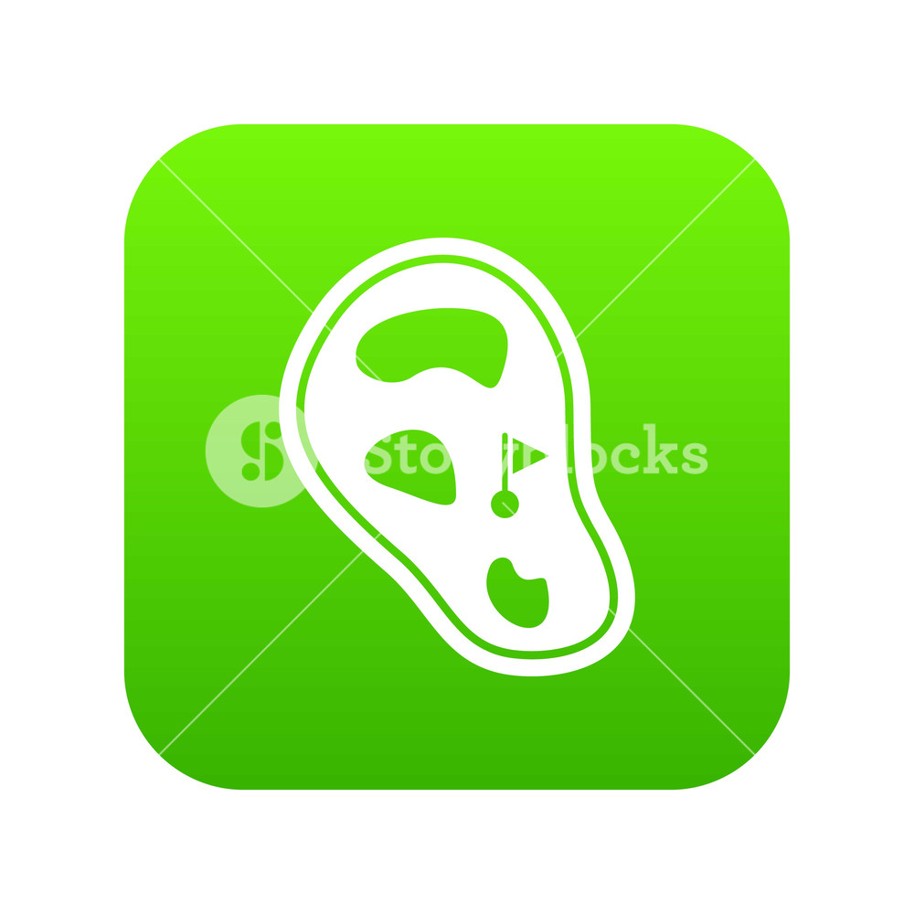 1000x1000 Golf Course Field Icon Digital Green For Any Design Isolated