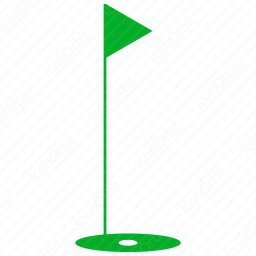 256x256 Golf Target Flag Icon