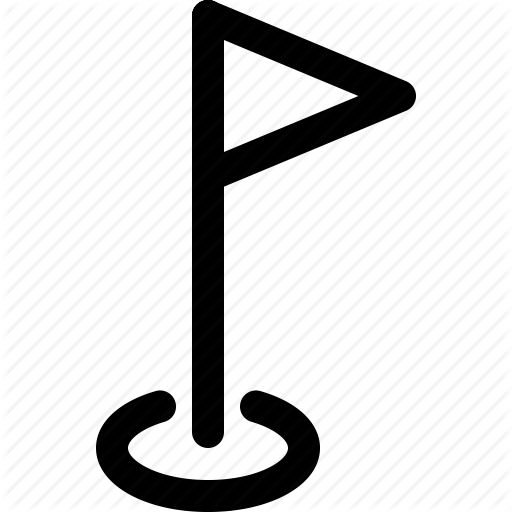 512x512 Flag, Golf, Marker, Milestone, Triangle Flag Icon