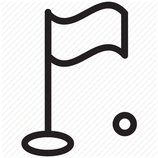 512x512 Golf, Golf Ball, Golf Club, Golf Course, Golf Flag Icon