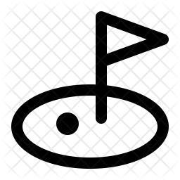 256x256 Golf Icon Of Line Style