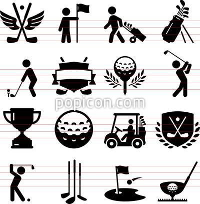 400x407 Golf Icons