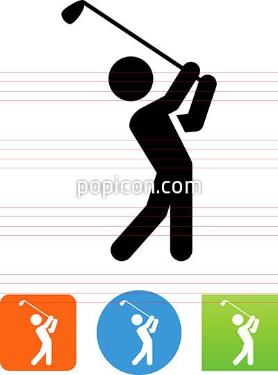 400x539 Golfer Icon