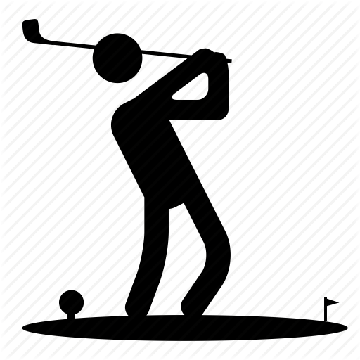 512x512 Golf, Golf Player, Play, Player, Playing Golf, Sport, Sports Icon